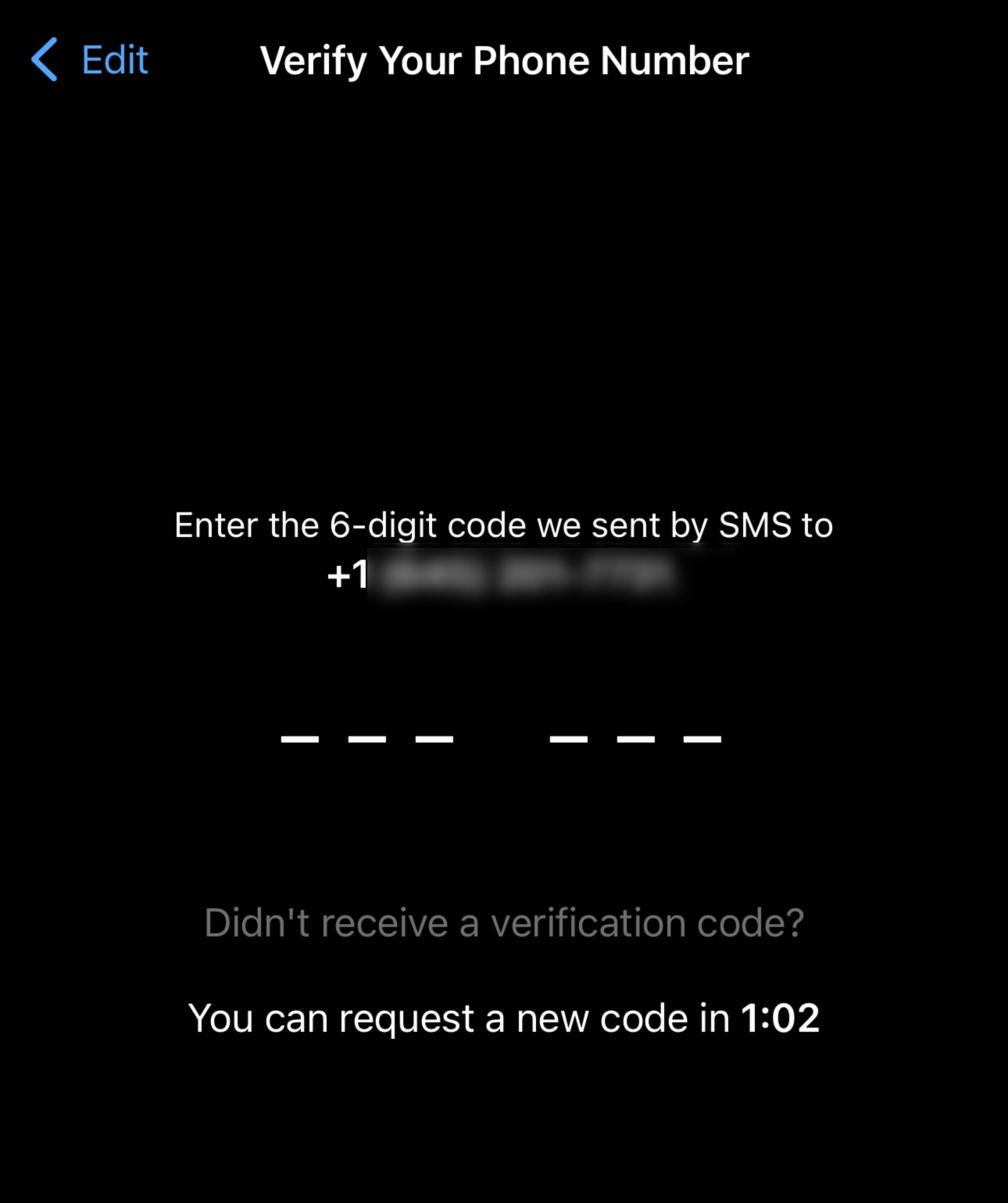 Enter WhatsApp code