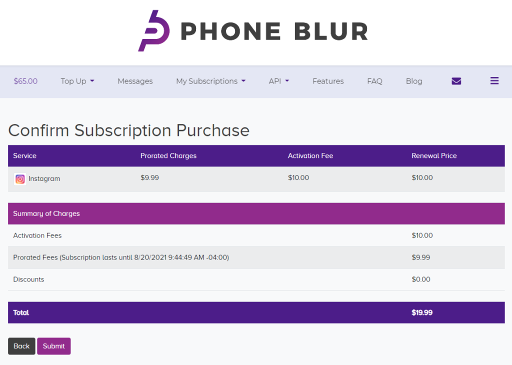 Phoneblur: Multiple Permanent Subscriptions cover image